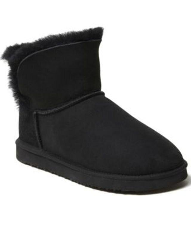 Women's Cuce Navy Dallas Cowboys Water Resistant Faux Shearling Boots