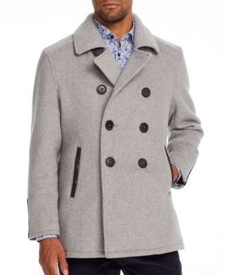 Lauren Ralph Lauren Men's Classic-Fit Double Breasted Lumber Peacoat -  Macy's