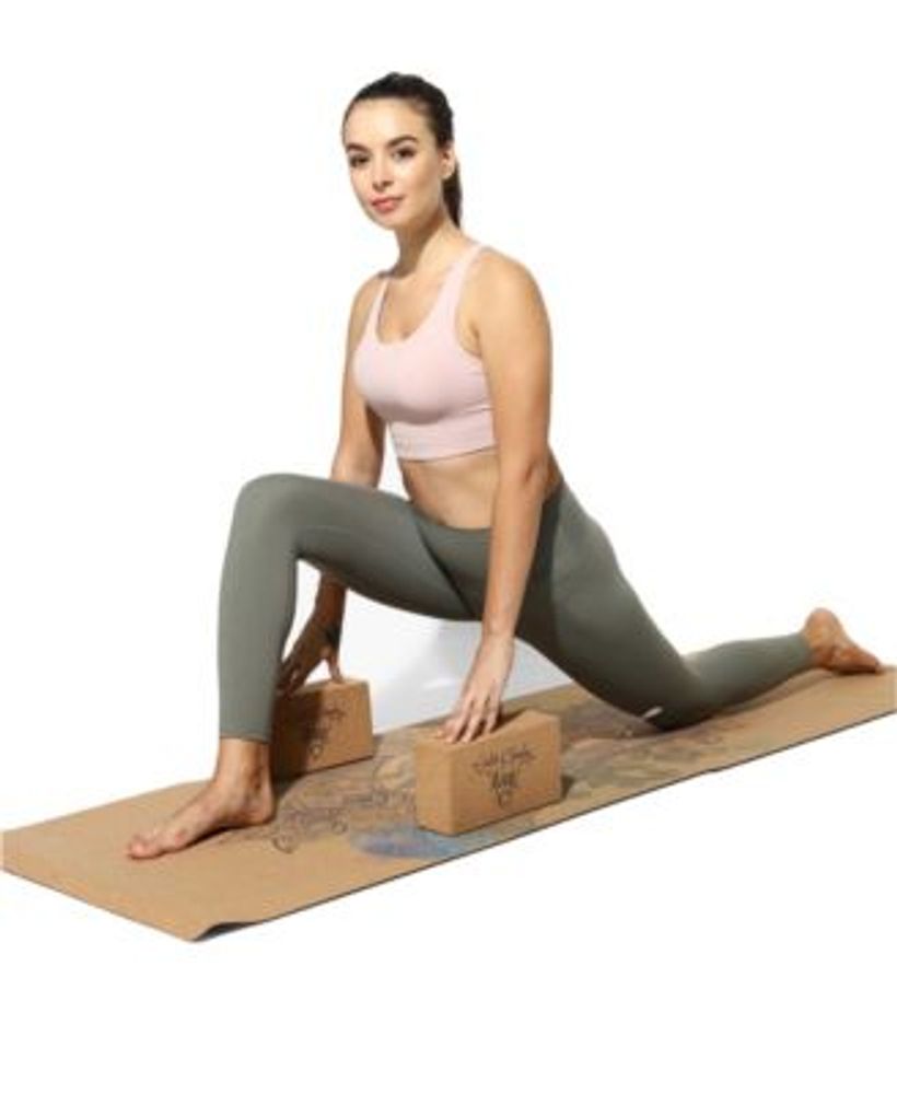 Samskara Pro Cork Yoga Mat "Wanderlust Travel Edition"