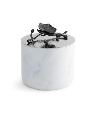 Black Orchid Large Marble Candle