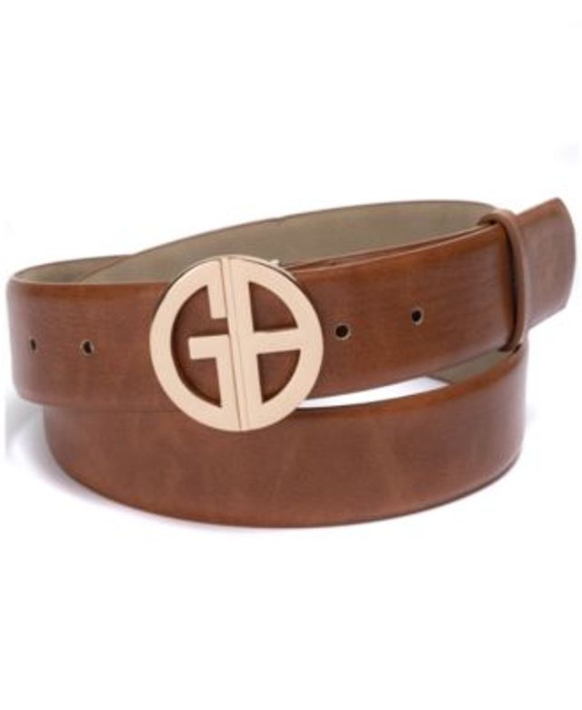 Tommy Hilfiger Women's H Monogram Buckle Belt - Tan