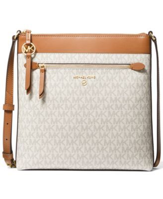 Signature Jet Set Charm Large North South Flat Crossbody