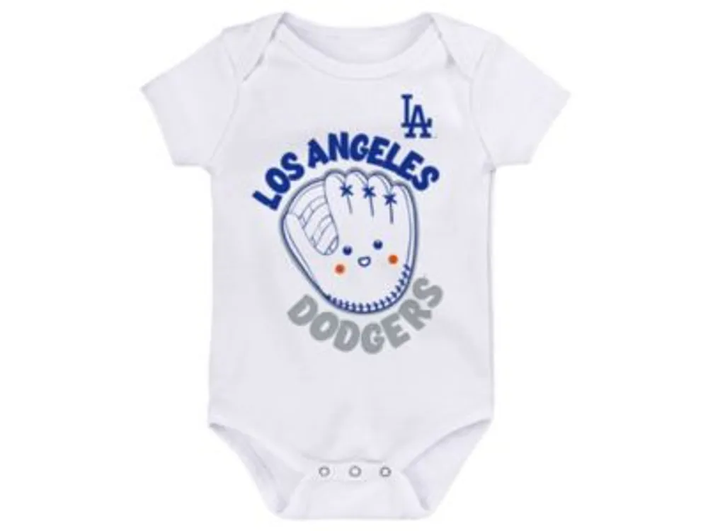 Outerstuff Infant Boys and Girls Royal and White and Pink Los Angeles  Dodgers Baseball Baby 3-Pack Bodysuit Set - Macy's