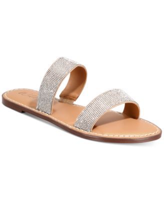 Ginnie Double-Band Slide Flat Sandals, Created for Macy's
