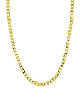 Mariner 18" Chain Necklace Silver Plate or Gold