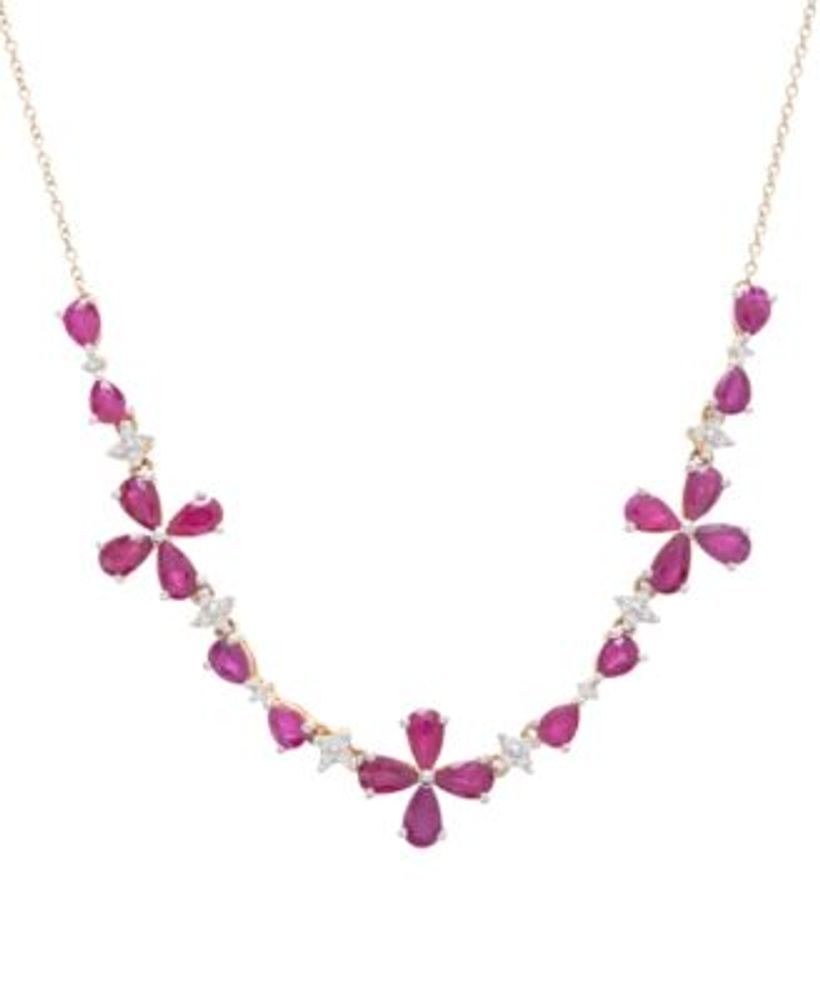 Pink Diamond Statement Necklace