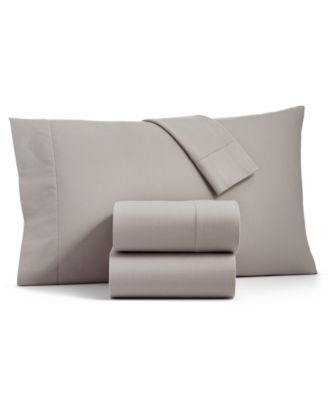 Sleep Luxe Solid Cotton Flannel 4-Pc. Sheet Set, Created for Macy's