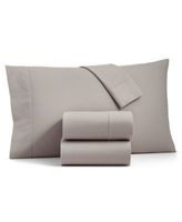 Sleep Luxe Solid Cotton Flannel 4 Pc. Sheet Set, Created for Macy's