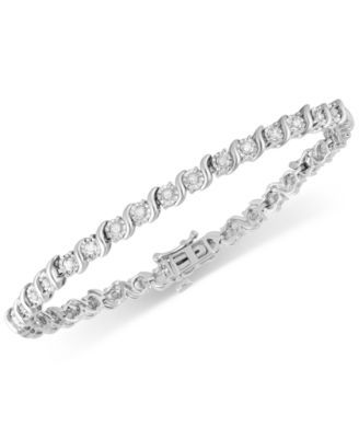 Diamond Bracelet (1/2 ct. t.w.) in Sterling Silver