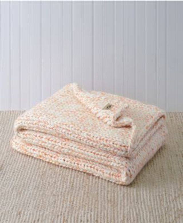 Ugg Nisa Fleece Throw Blanket in Snow