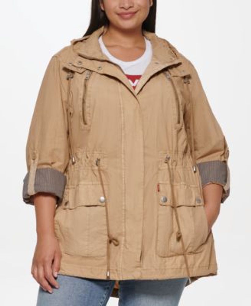 Levi's Plus Trendy Lightweight Parachute Cotton Hooded Jacket | Foxvalley  Mall