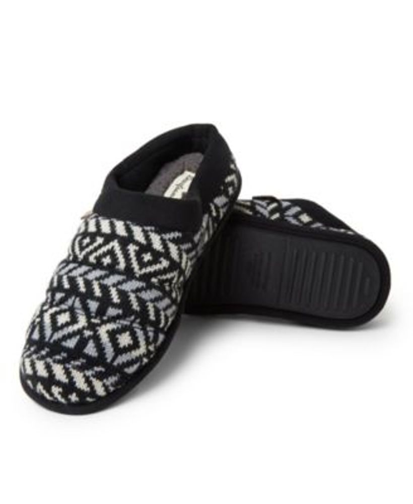 Men's Asher Quilted Fairisle Clog Slippers