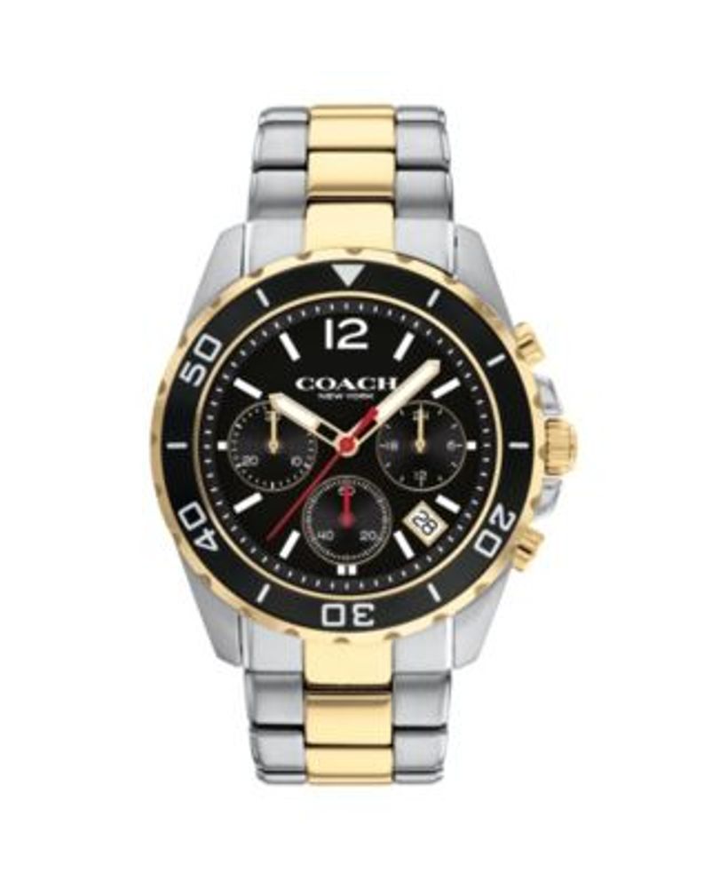 COACH Men's Kent Two-Tone Stainless Steel Bracelet Watch 44mm | Connecticut  Post Mall