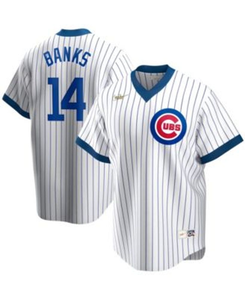 Chicago Cubs MLB Blue Pinstripe Cooperstown Collection Authentic