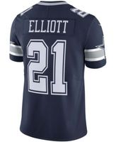 Men's Nike Ezekiel Elliott Navy Dallas Cowboys Vapor Limited Jersey