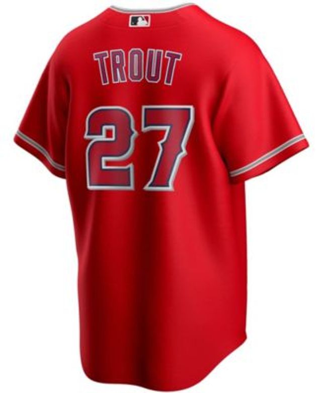 Men's Los Angeles Angels Mike Trout Red Big & Tall Replica Player Jersey