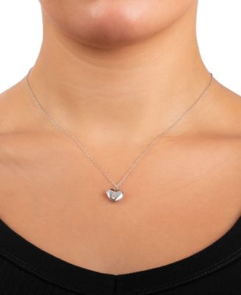 Giani Bernini Sterling Silver Heart Necklaces, 2 styles-Beautiful