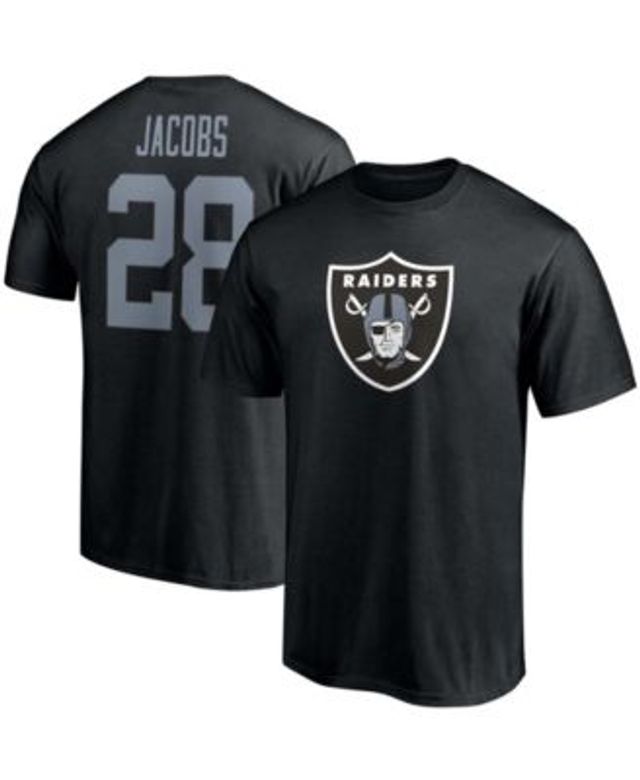 Men's Fanatics Branded Josh Jacobs Black Las Vegas Raiders Team Wordmark Player Name & Number Long Sleeve T-Shirt Size: Small