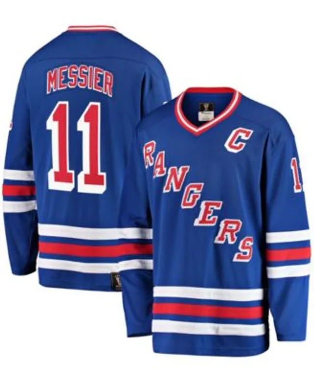 Men's Fanatics Branded Mark Messier Blue New York Rangers Premier Breakaway Retired Player Jersey