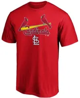 St. Louis Cardinals Fanatics Branded Team Logo Lockup T-Shirt - Navy