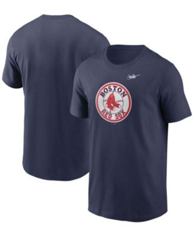 Nike Men's Navy Boston Red Sox Cooperstown Collection Logo T-shirt