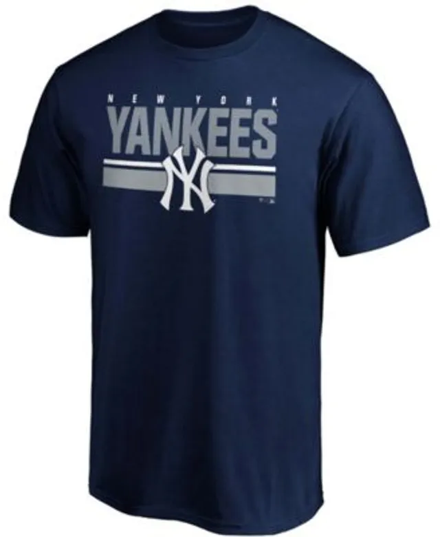 Men's Fanatics Branded Heathered Gray New York Yankees Iconic Team Element Speckled Ringer T-Shirt