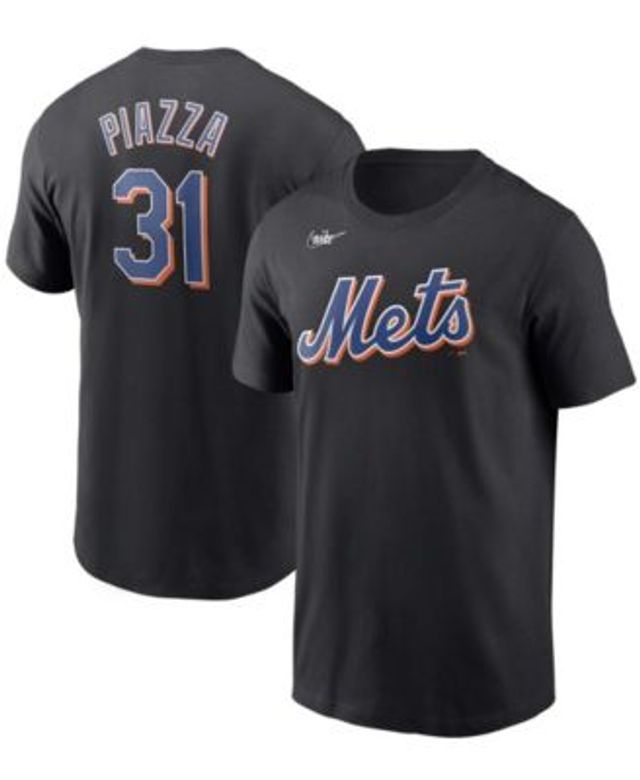 Men's Nike Mike Piazza Black New York Mets Cooperstown Collection Name & Number T-Shirt Size: Small