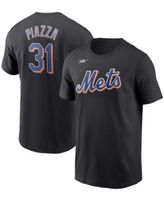 Men’s Nike Mike Piazza New York Mets Cooperstown Collection Name & Number  Black T-Shirt