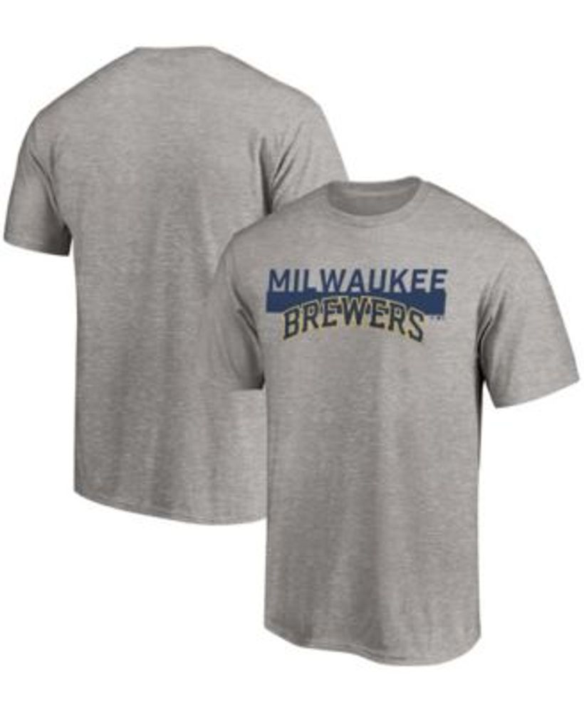 Fanatics Men's Big and Tall Heathered Gray Milwaukee Brewers City