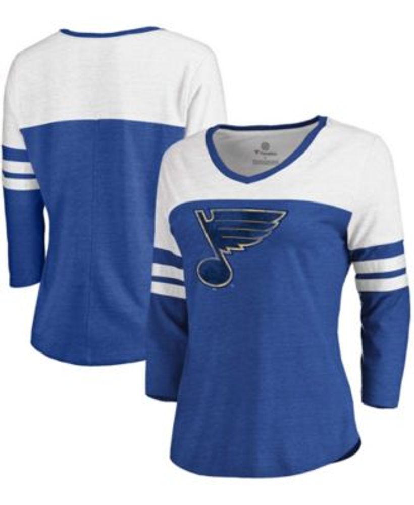 St Louis Blues Shirt Women Large Fanatics Blue Short Sleeve NHL