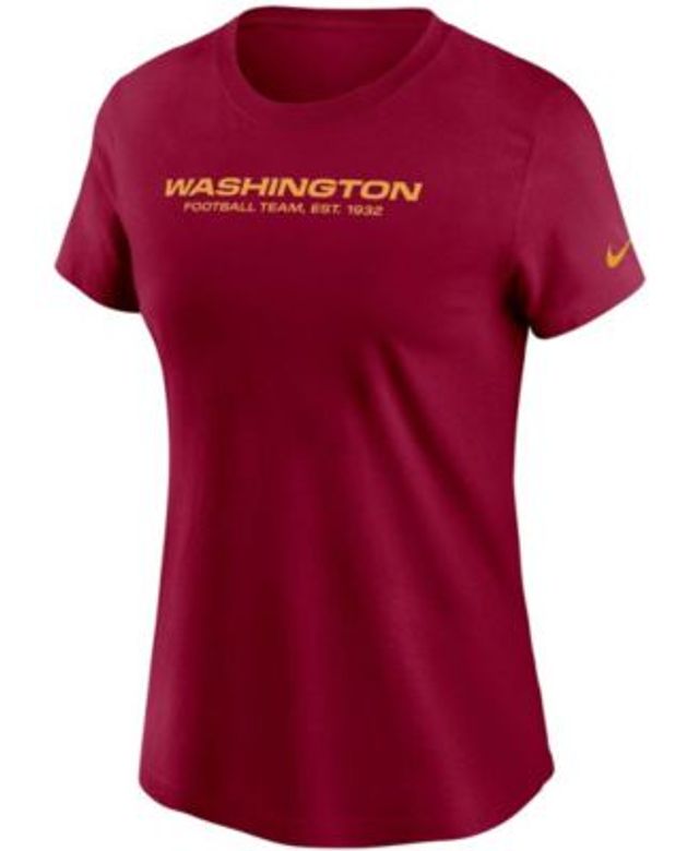 Nike Women's Chase Young Burgundy Washington Football Team Name Number T- shirt