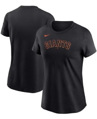 Women's New Era Black San Francisco Giants Team Stripe T-Shirt Size: Medium