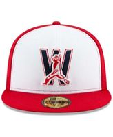 New Era Men's Washington Nationals 59Fifty Game Red Low Crown Authentic Hat