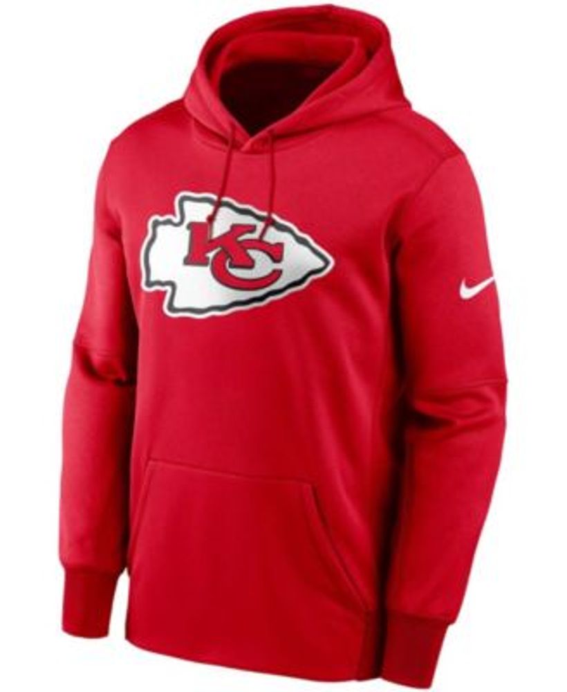 Nike Men's Red Kansas City Chiefs Fan Gear Primary Logo Therma Performance  Pullover Hoodie