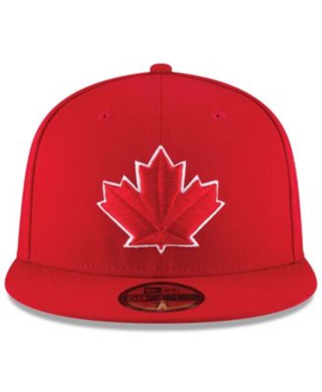 New Era Toronto Blue Jays Black & Red 59FIFTY Fitted Cap - Macy's