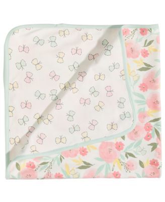 Baby Girls Floral-Print Blanket, Created for Macy's 
