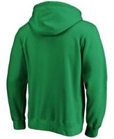 Men's Fanatics Branded Oatmeal/Kelly Green Philadelphia Eagles Throwback  Arch Colorblock Pullover Hoodie