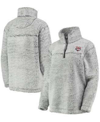 WEAR by Erin Andrews Women's Gray Pittsburgh Steelers Sherpa Full-Zip Hoodie  Jacket - Macy's