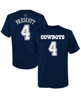 Youth Dallas Cowboys CeeDee Lamb Navy Mainliner Player Name & Number T-Shirt