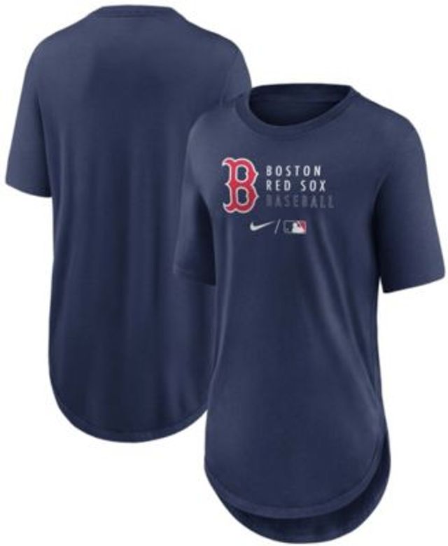 Boston Red Sox Nike Women's Modern Baseball Arch Tri-Blend Raglan