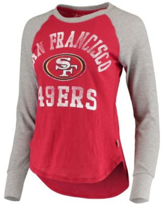 San Francisco 49ers Touch by Alyssa Milano Women's MVP Summer V-Neck  Sweater - Scarlet