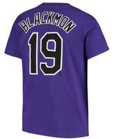 Nike Youth Big Boys Charlie Blackmon Purple Colorado Rockies Player Name  and Number T-Shirt