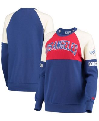 Women's Los Angeles Dodgers Mitchell & Ness Royal Color Block Sweatshirt