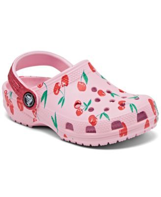 Little Girls Classic Food Print Clogs from Finish Line