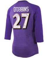 Fanatics Women's Chase Young Burgundy Washington Football Team Player Name  Number Tri-Blend Raglan 3/4 Sleeve T-shirt