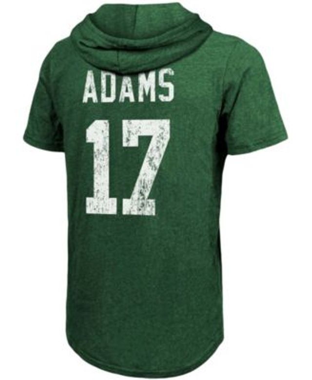 Fanatics Men's Davante Adams Green Bay Packers Player Name Number Tri-Blend  Hoodie T-shirt