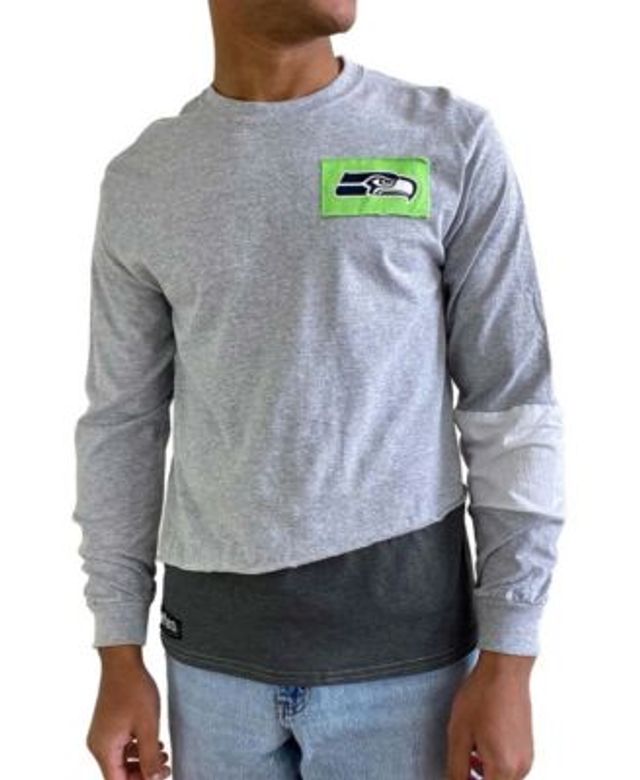 Men's Refried Apparel Gray/Black Jacksonville Jaguars Sustainable Upcycled  Angle Long Sleeve T-Shirt