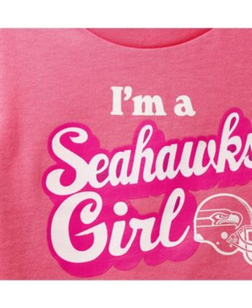 Infant Girls Pink Seattle Seahawks Team Girl T-shirt