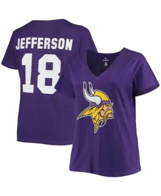 Justin Jefferson Minnesota Vikings Majestic Threads Women's Name