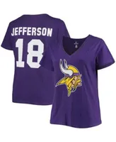 Nike Men's Justin Jefferson Purple Minnesota Vikings Name and